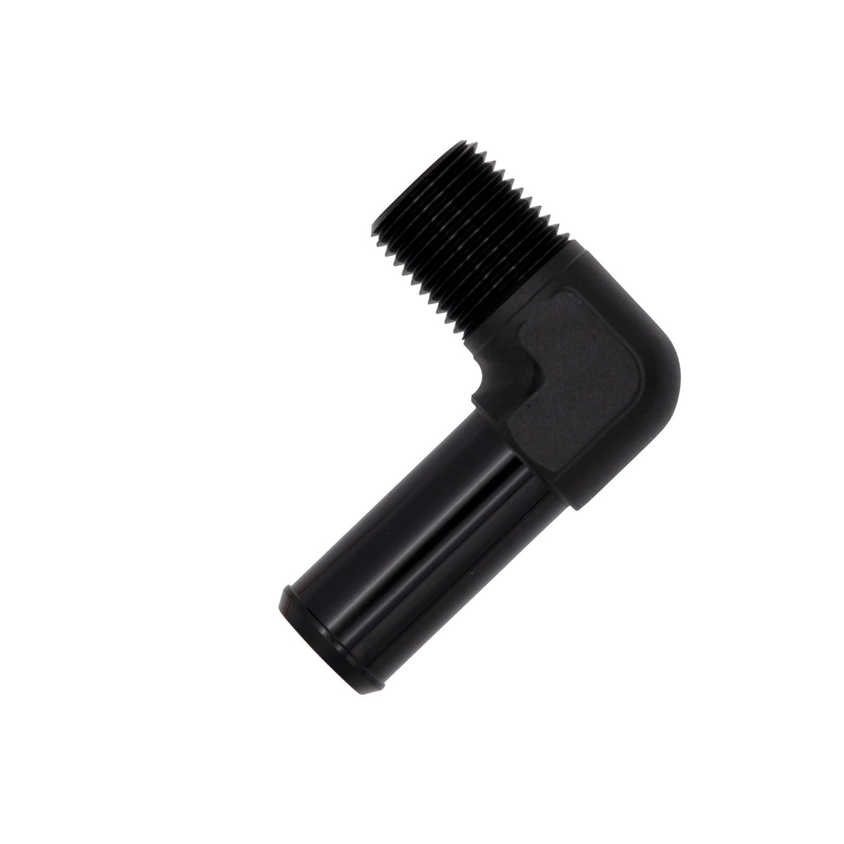 Flo Supply 1/8" NPT Male To 3/16" Barb 90 Degree Adapter