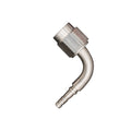 Flo Supply 3AN 90 Degree Crimped Female Hose End - Stainless Nut