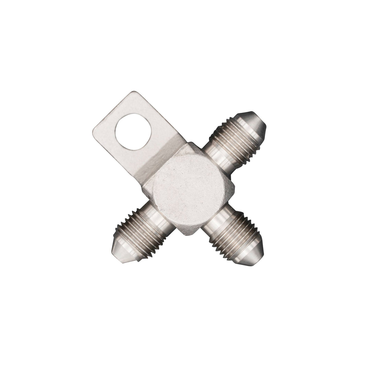 Flo Supply 3AN Male Tee Block With Mounting Tab