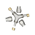 Flo Supply 4AN Female Y Hose End Block