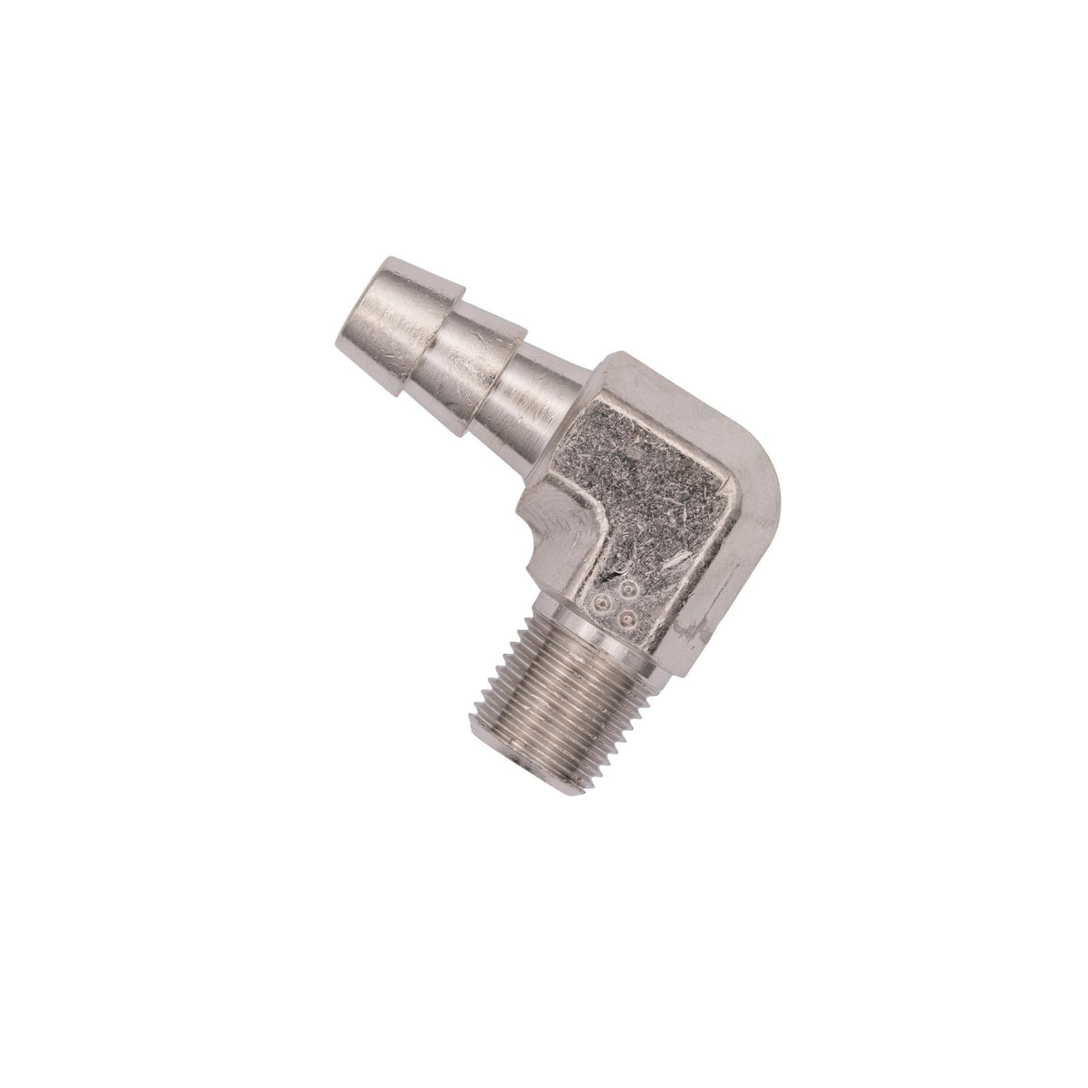 Flo Supply 1/8" NPT x 5/16" 90 Degree Hose Barb Fitting - Male/Male