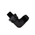 Flo Supply 3/8" NPT 90 Degree Male To 6AN Male Swivel Adapter