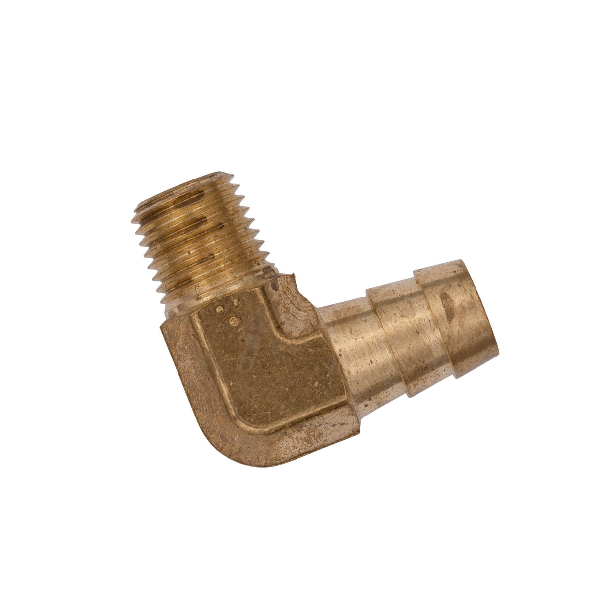 Flo Supply 1/4" NPT x 1/2" Hose Barb 90 Degree Fitting - Male/Male