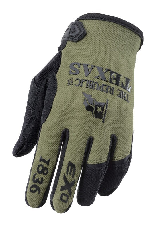 Moto Flex Gloves Lone Star Olive/Black
