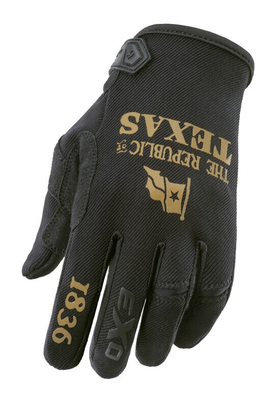 Moto Flex Gloves Lone Star Black/Gold